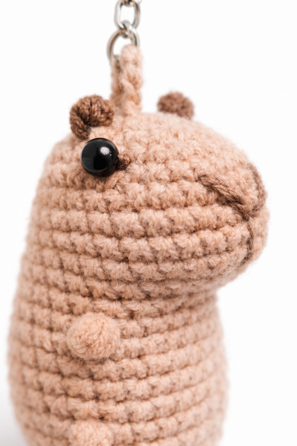 El Yapımı Amigurumi Kapibara Anahtarlık