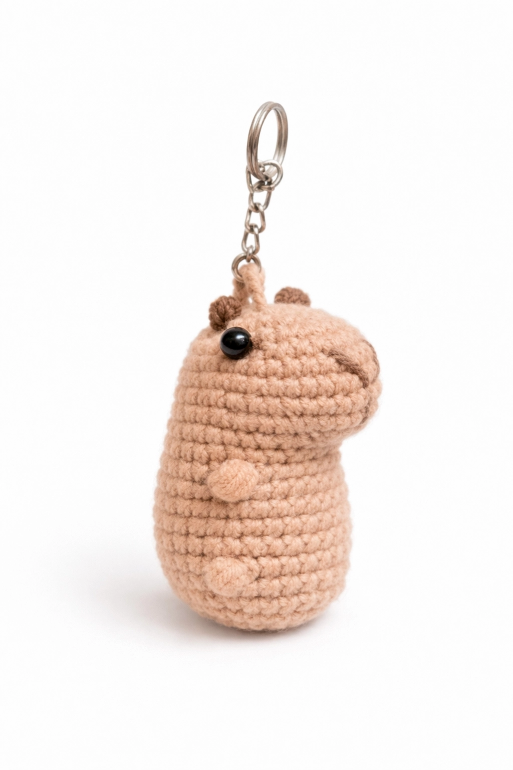 El Yapımı Amigurumi Kapibara Anahtarlık