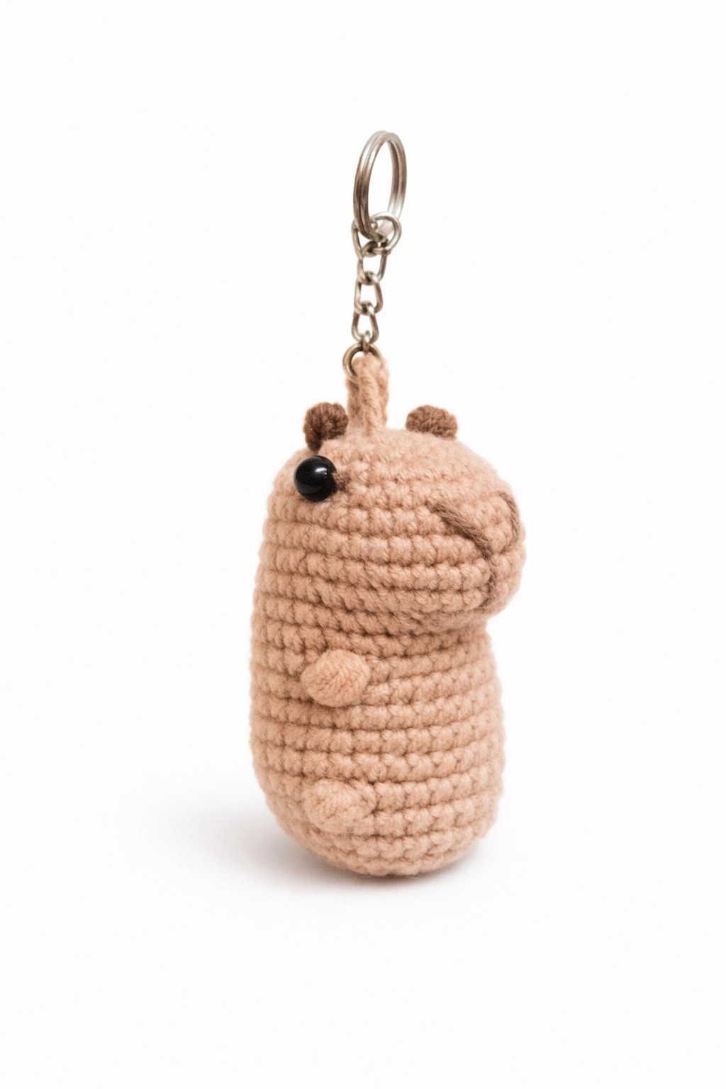 El Yapımı Amigurumi Kapibara Anahtarlık