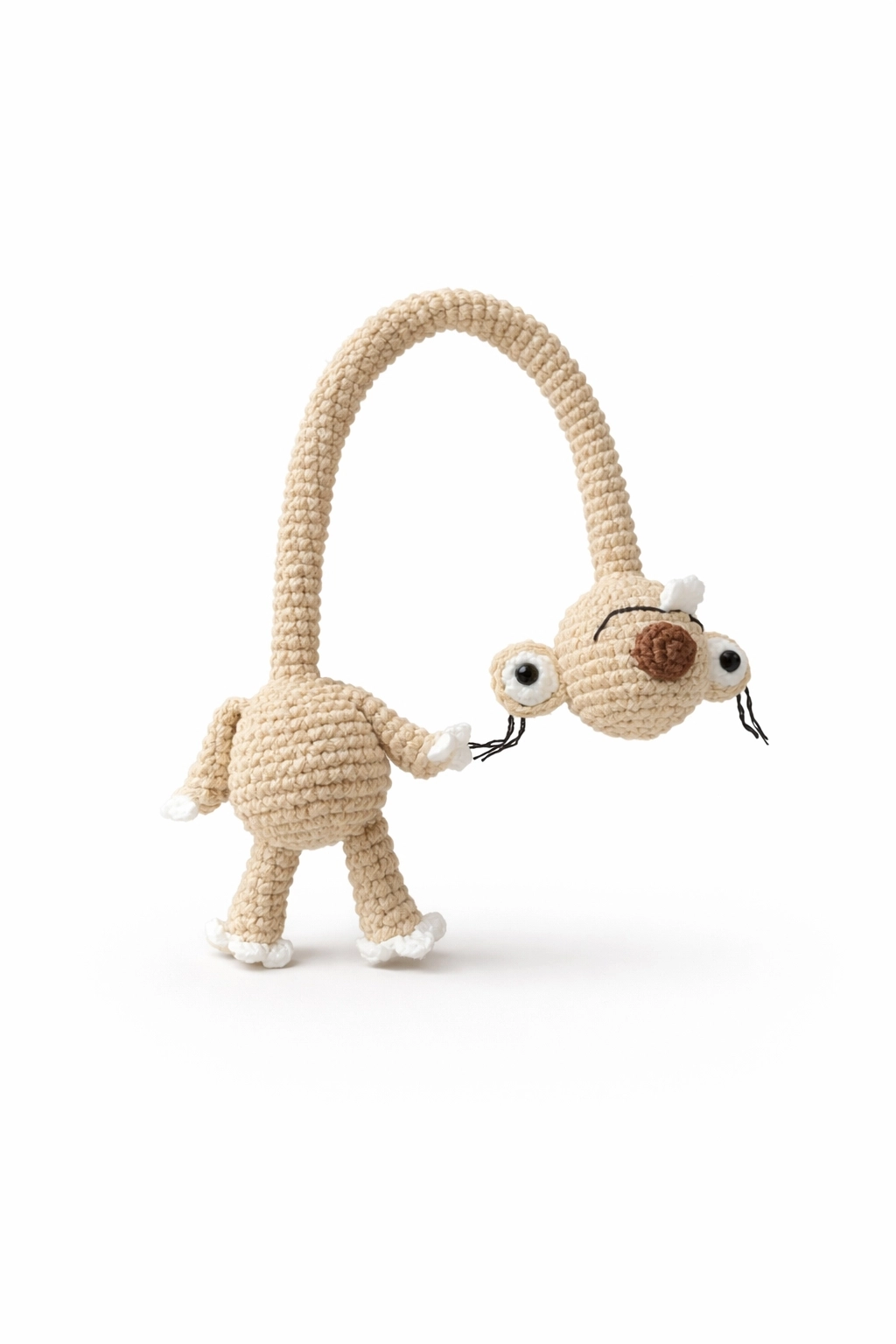 El Yapımı Amigurumi Sid Tembel Hayvan Oyuncak – Buz Devri 