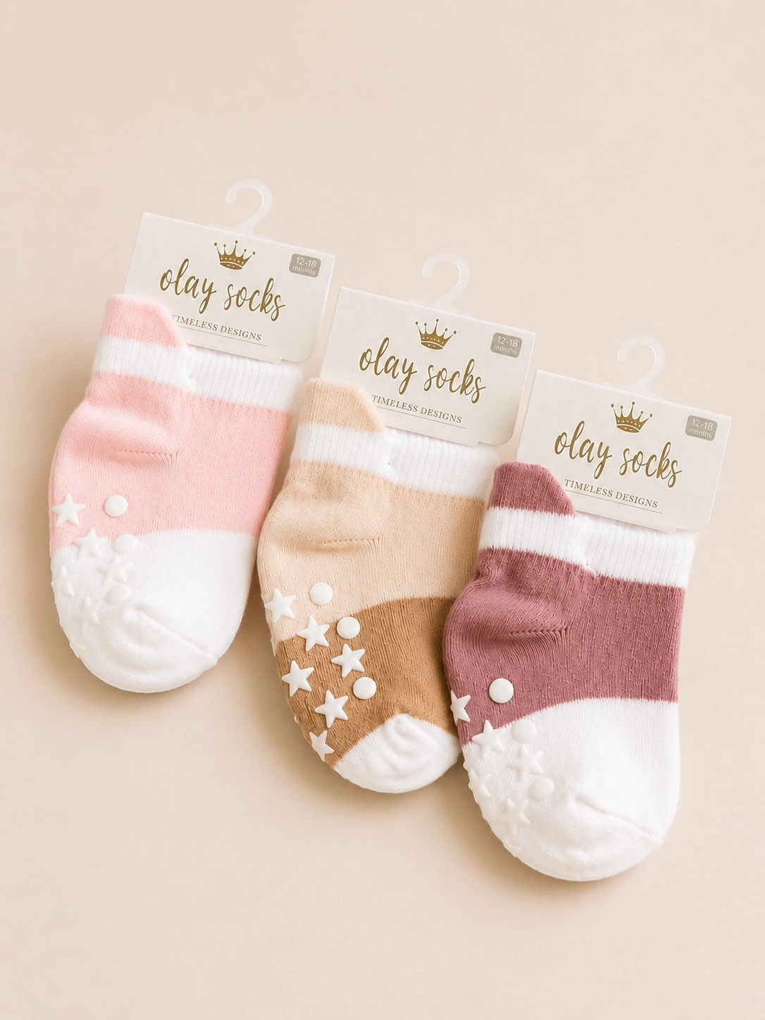  Olay Socks 6-12 AY 3’LÜ MİX BEBEK ÇORAP