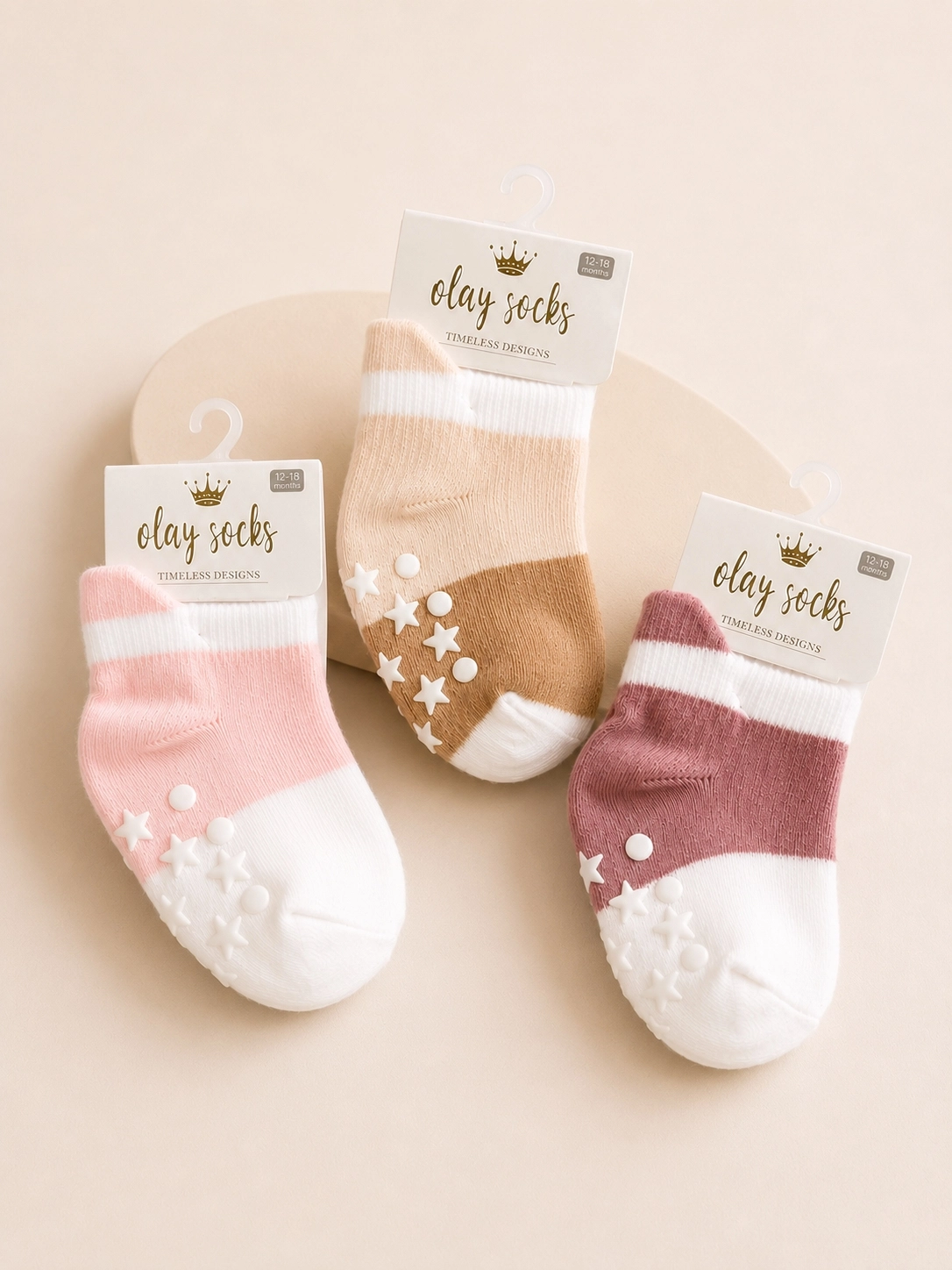  Olay Socks 6-12 AY 3’LÜ MİX BEBEK ÇORAP