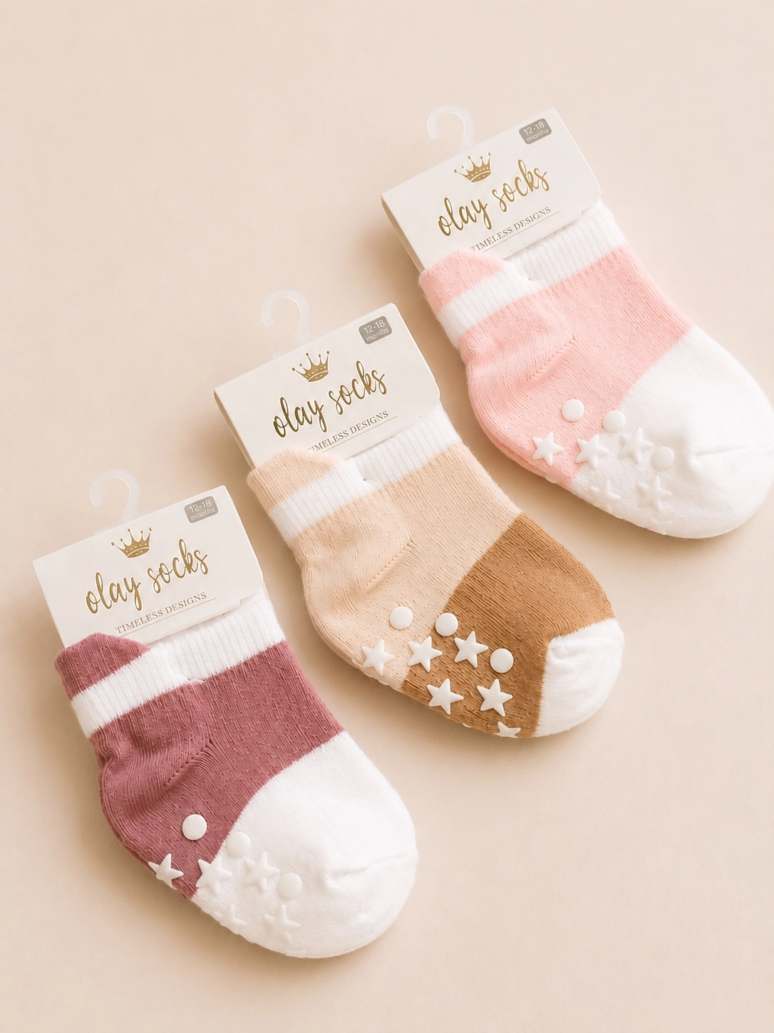  Olay Socks 6-12 AY 3’LÜ MİX BEBEK ÇORAP