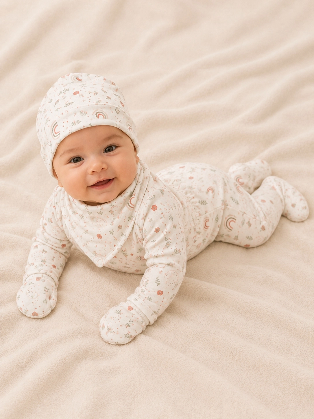 Esya Baby Gökkuşağı Desenli 5’li Hastane Çıkış Seti