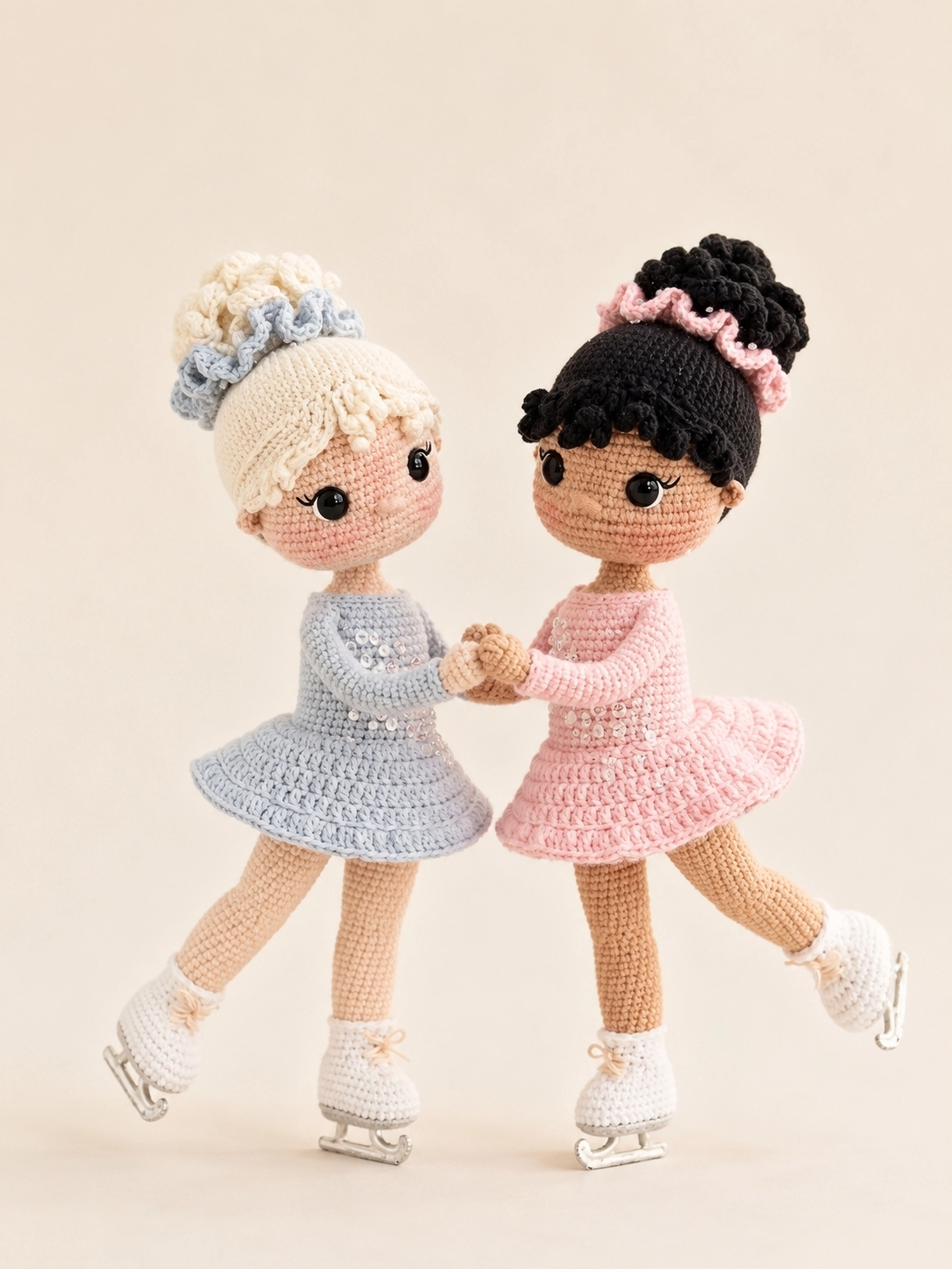 Elin & Nora Amigurumi İkili Balerin Bebek Seti