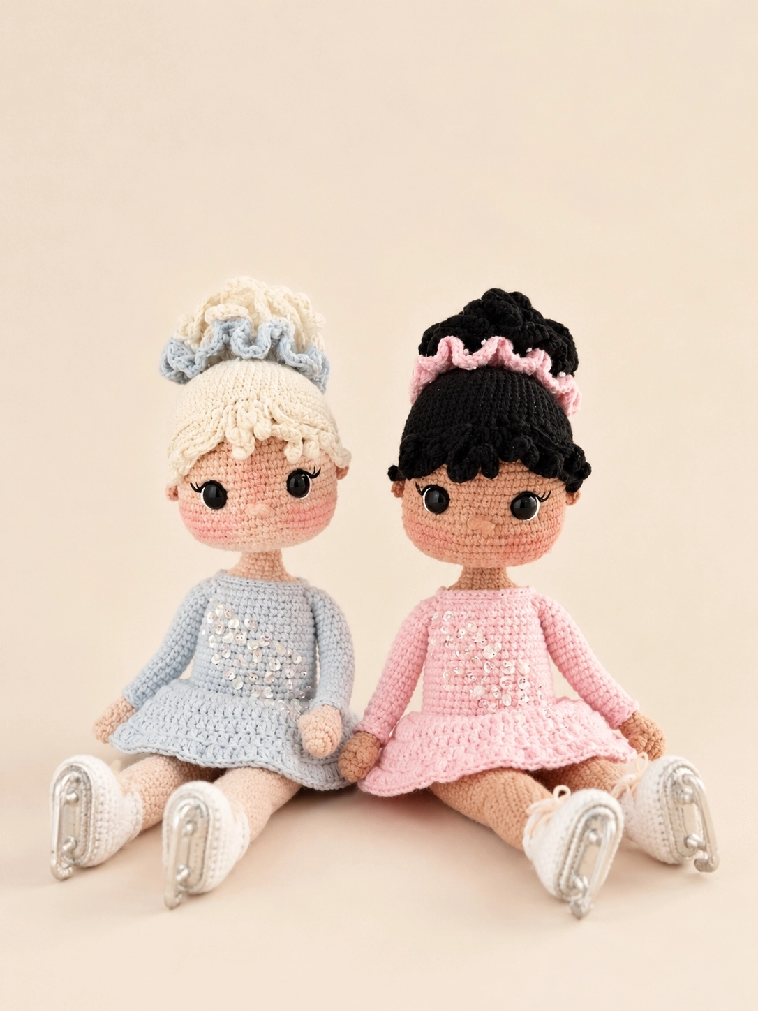 Elin & Nora Amigurumi İkili Balerin Bebek Seti