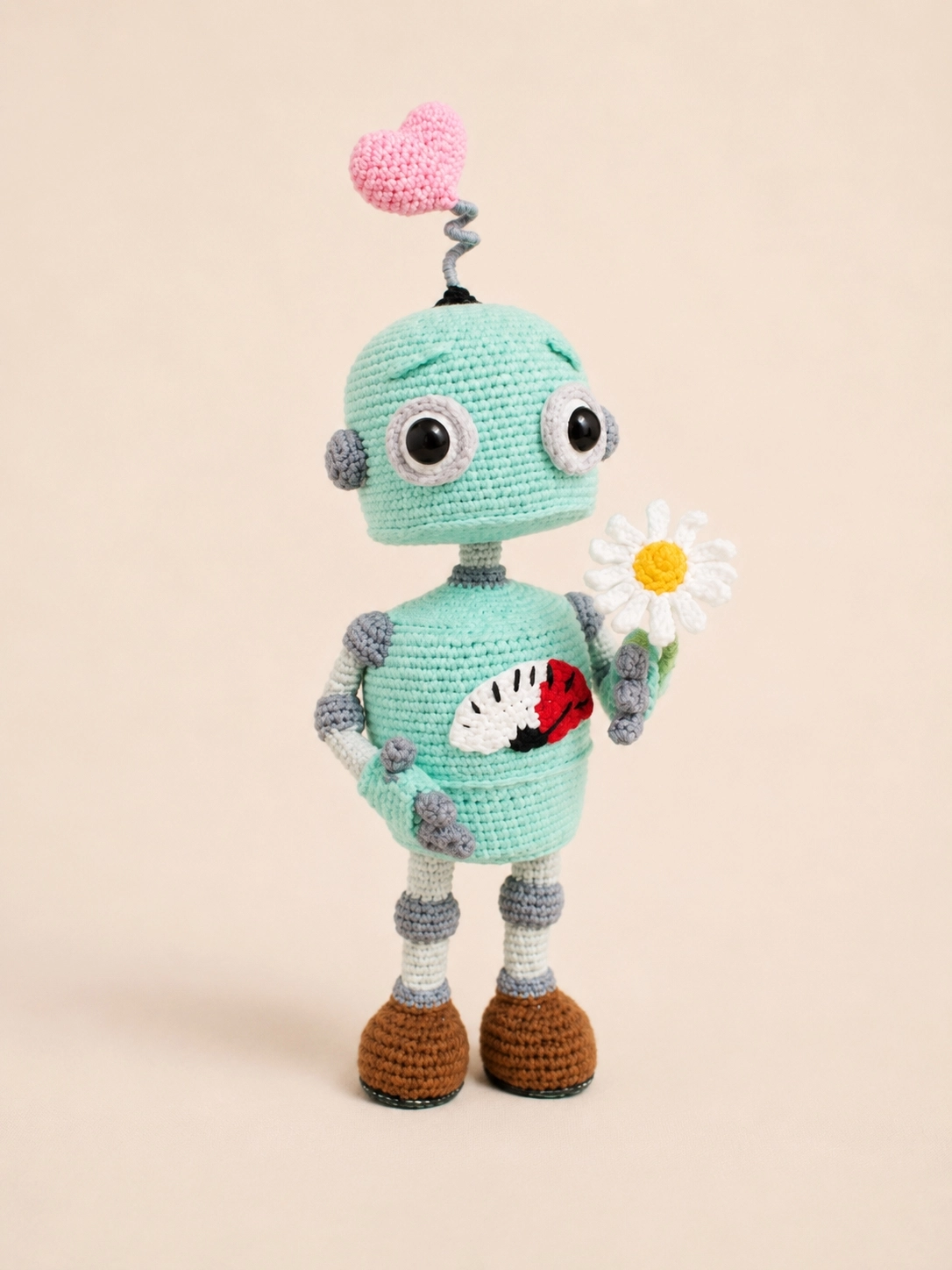 Robokalp Amigurumi Karakter Oyuncak – El Yapımı Koleksiyon