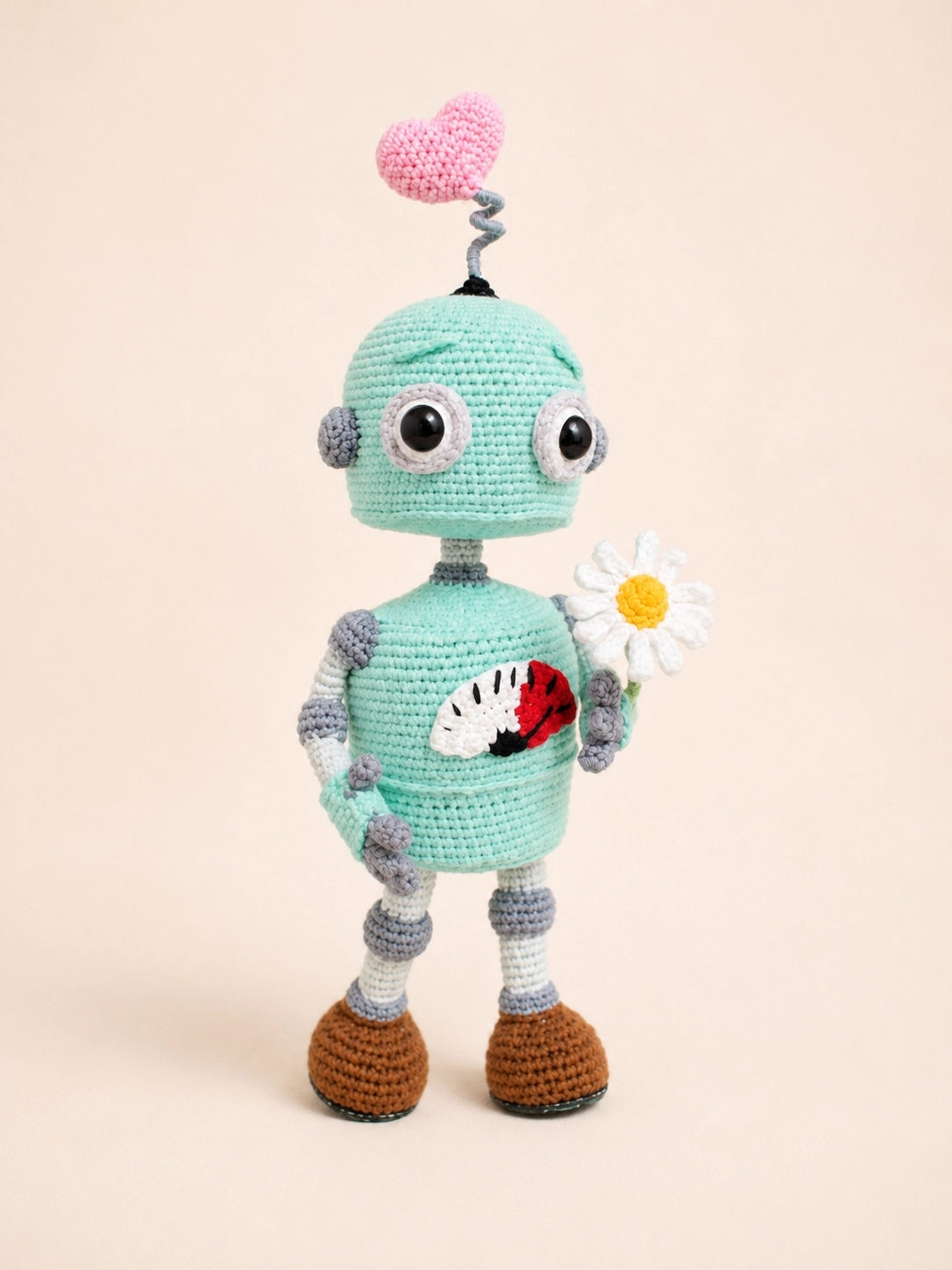 Robokalp Amigurumi Karakter Oyuncak – El Yapımı Koleksiyon
