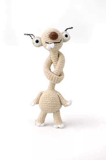 Amigurumi Sid Tembel Hayvan El Yapımı Oyuncak