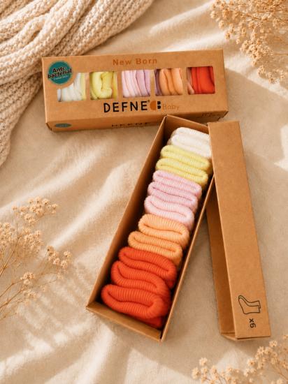 Defne Newborn Antibacterial 6’lı Çorap Set